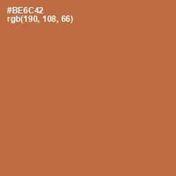 #BE6C42 - Santa Fe Color Image