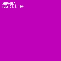 #BF01BA - Violet Eggplant Color Image