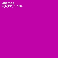 #BF03A8 - Violet Eggplant Color Image