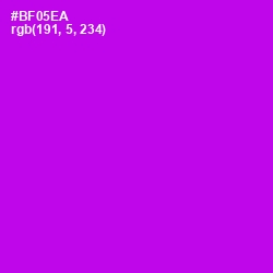 #BF05EA - Electric Violet Color Image
