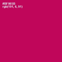 #BF065B - Jazzberry Jam Color Image