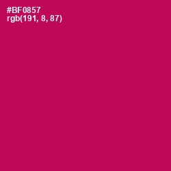 #BF0857 - Jazzberry Jam Color Image