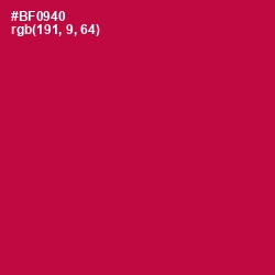 #BF0940 - Jazzberry Jam Color Image