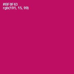 #BF0F63 - Lipstick Color Image