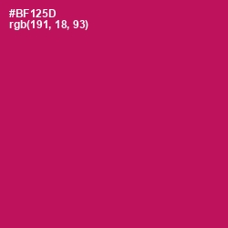 #BF125D - Jazzberry Jam Color Image