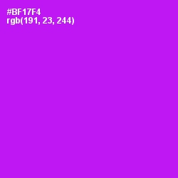 #BF17F4 - Electric Violet Color Image