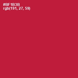 #BF1B3B - Shiraz Color Image