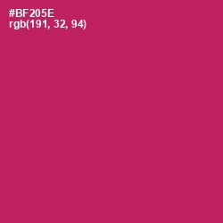 #BF205E - Night Shadz Color Image