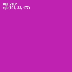 #BF21B1 - Violet Eggplant Color Image