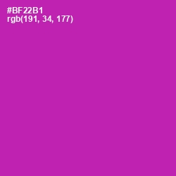 #BF22B1 - Medium Red Violet Color Image