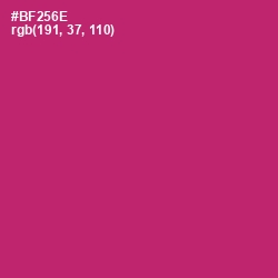 #BF256E - Hibiscus Color Image