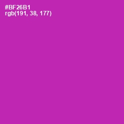 #BF26B1 - Medium Red Violet Color Image