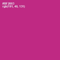 #BF2883 - Medium Red Violet Color Image