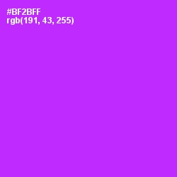 #BF2BFF - Electric Violet Color Image