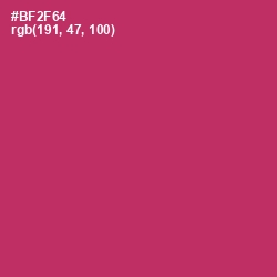 #BF2F64 - Hibiscus Color Image