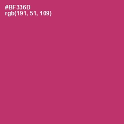 #BF336D - Hibiscus Color Image