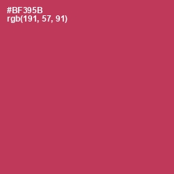 #BF395B - Night Shadz Color Image