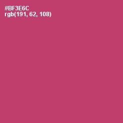 #BF3E6C - Hibiscus Color Image