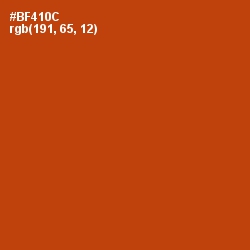#BF410C - Rock Spray Color Image