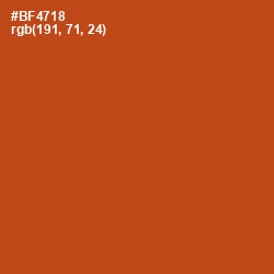 #BF4718 - Rock Spray Color Image