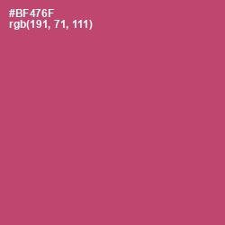 #BF476F - Blush Color Image