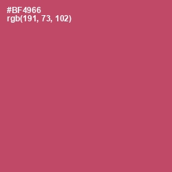 #BF4966 - Blush Color Image