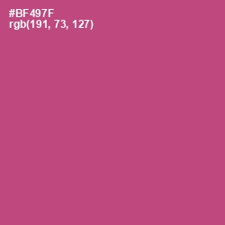 #BF497F - Blush Color Image