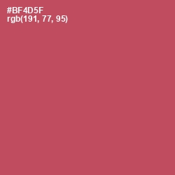 #BF4D5F - Chestnut Color Image