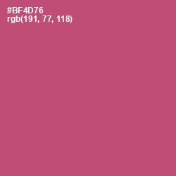 #BF4D76 - Blush Color Image
