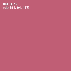 #BF5E75 - Cadillac Color Image
