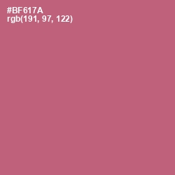 #BF617A - Coral Tree Color Image