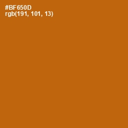 #BF650D - Pumpkin Skin Color Image
