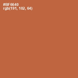 #BF6640 - Santa Fe Color Image