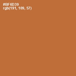 #BF6D39 - Copper Color Image