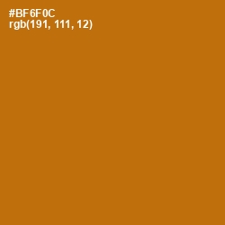 #BF6F0C - Mai Tai Color Image