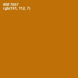 #BF7007 - Pirate Gold Color Image