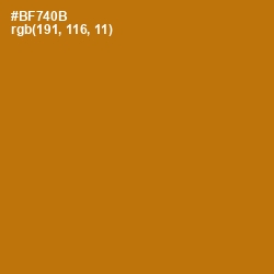 #BF740B - Pirate Gold Color Image