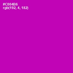 #C004B6 - Red Violet Color Image