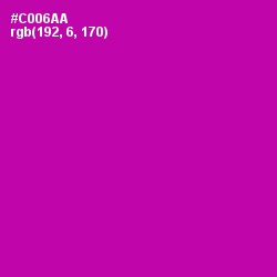 #C006AA - Red Violet Color Image