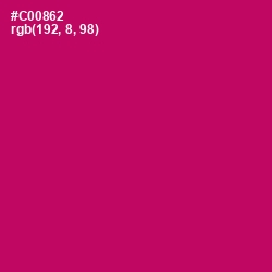 #C00862 - Razzmatazz Color Image