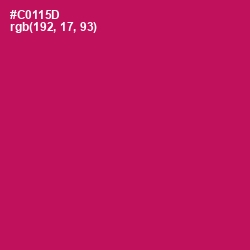 #C0115D - Maroon Flush Color Image