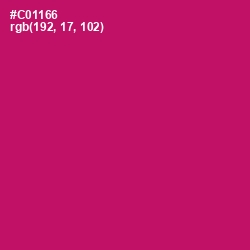 #C01166 - Maroon Flush Color Image