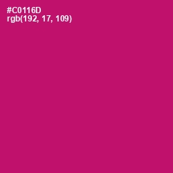 #C0116D - Razzmatazz Color Image