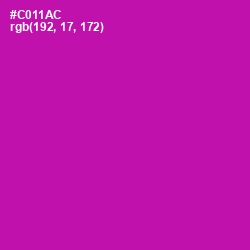 #C011AC - Red Violet Color Image