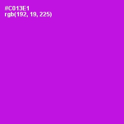 #C013E1 - Shocking Pink Color Image