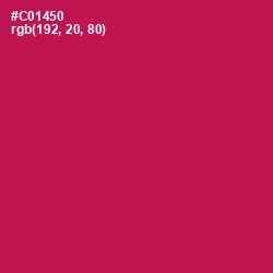 #C01450 - Maroon Flush Color Image