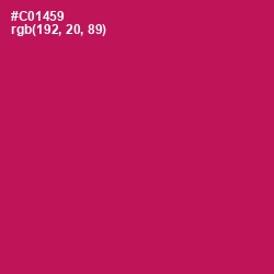 #C01459 - Maroon Flush Color Image