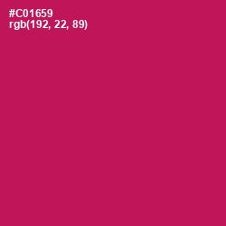 #C01659 - Maroon Flush Color Image