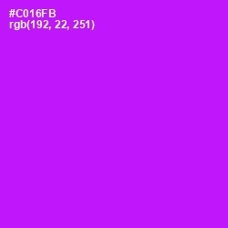 #C016FB - Magenta / Fuchsia Color Image