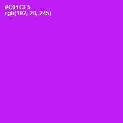 #C01CF5 - Magenta / Fuchsia Color Image